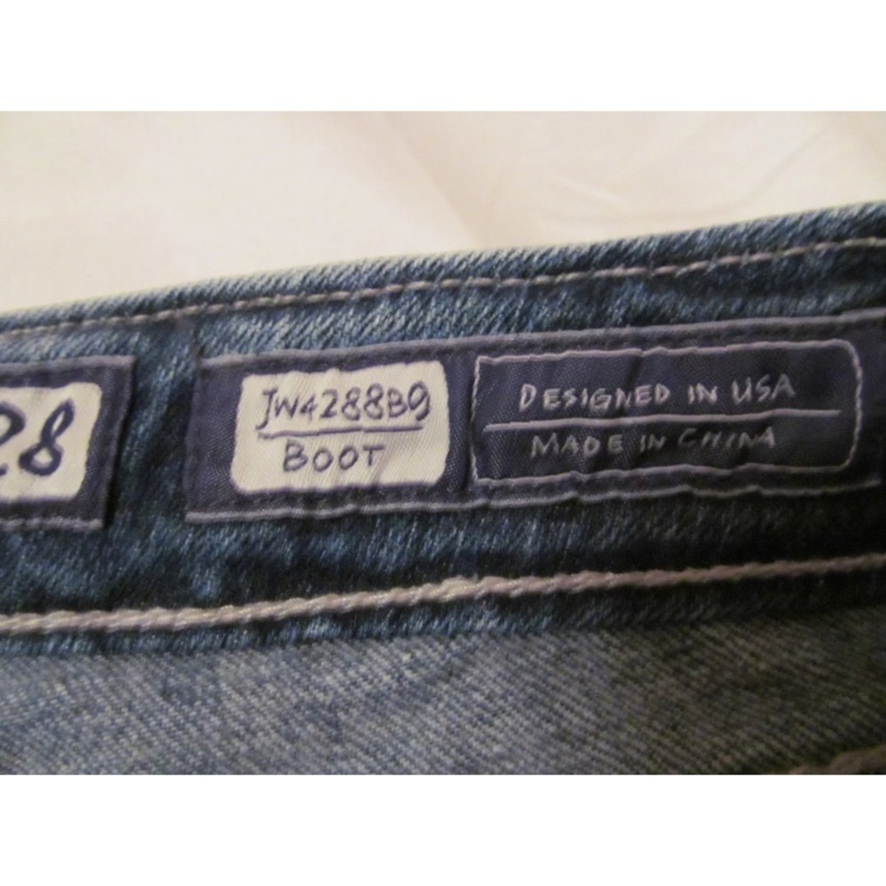 Miss Me Flap Pockets Swarovski Studded Boot Jeans View 5